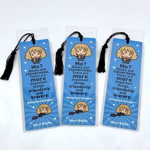 Re-Marks Quotemarks 3 Pack Harry Potter - Hermione Granger Bookmark with Tassel